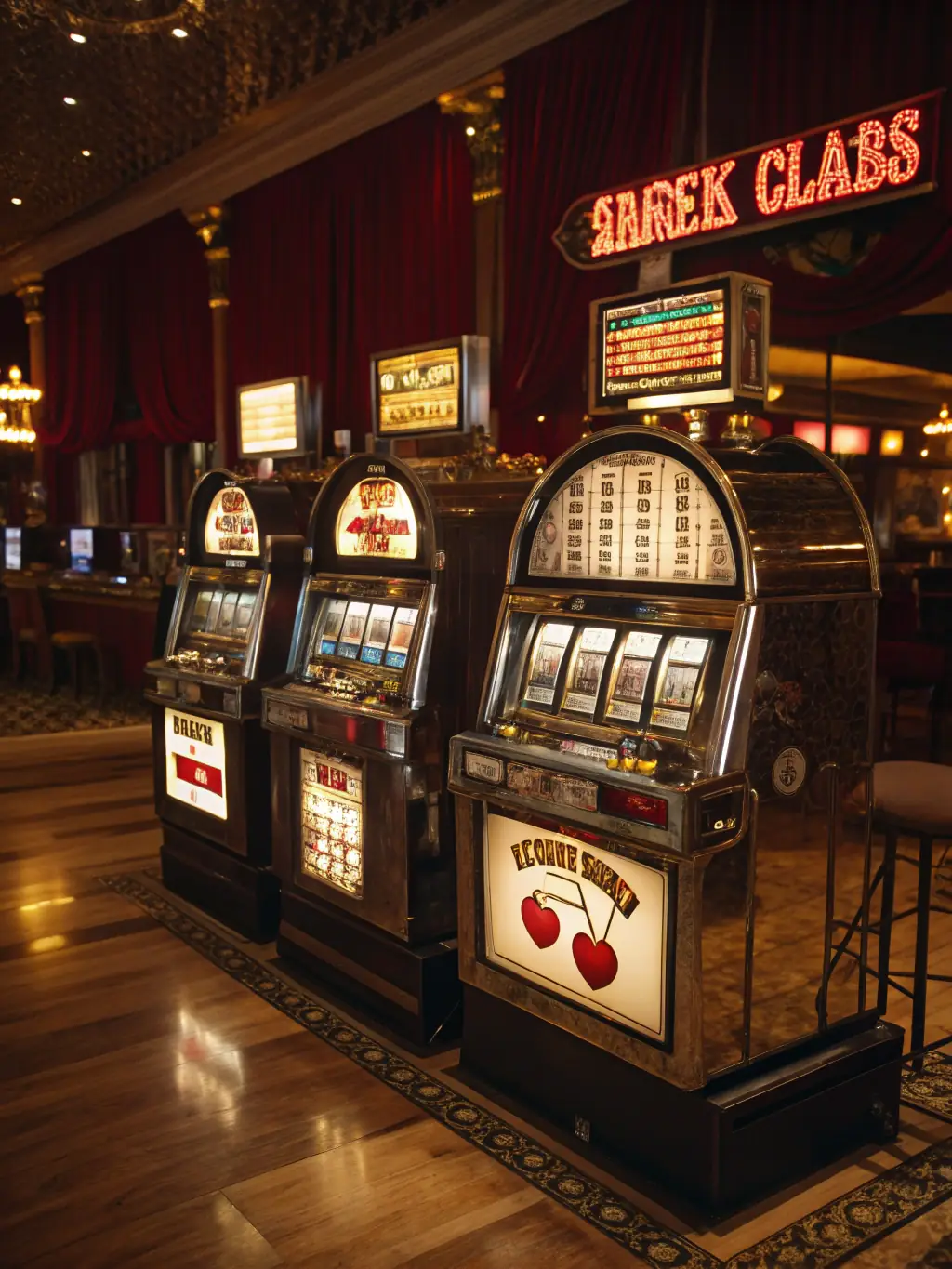 A vibrant image showcasing a selection of popular slot games at 7u cassino, featuring colorful symbols and exciting bonus rounds, set against a backdrop of a luxurious casino interior.